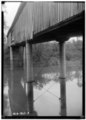 DETAIL OF N. SIDE OF BRIDGE - Big Bear Creek Covered Bridge, Allsboro, Colbert County, AL HABS ALA,17-ALBO.V,2-1.tif