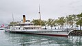 * Nomination Paddle steamer „Montreux" in Lausanne-Ouchy. --JoachimKohler-HB 05:00, 16 March 2024 (UTC) * Promotion  Support Good quality.--Agnes Monkelbaan 05:12, 16 March 2024 (UTC)  Support Good quality.--Tournasol7 05:12, 16 March 2024 (UTC)