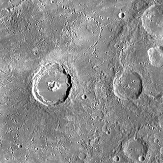 <span class="mw-page-title-main">Damer (crater)</span> Crater on Mercury