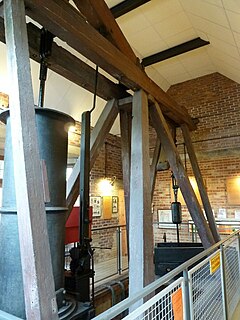 Newcomen Memorial Engine Preserved beam engine in Devon, England