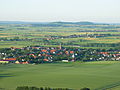 Sicht auf die Warburger Börde von der Ruine Desenberg aus. Kreis Warburg