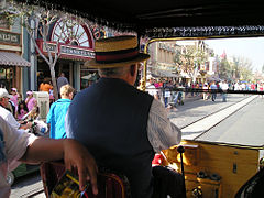 Image 27Main Street at Disneyland, as seen from a horseless carriage (from Disneyland)