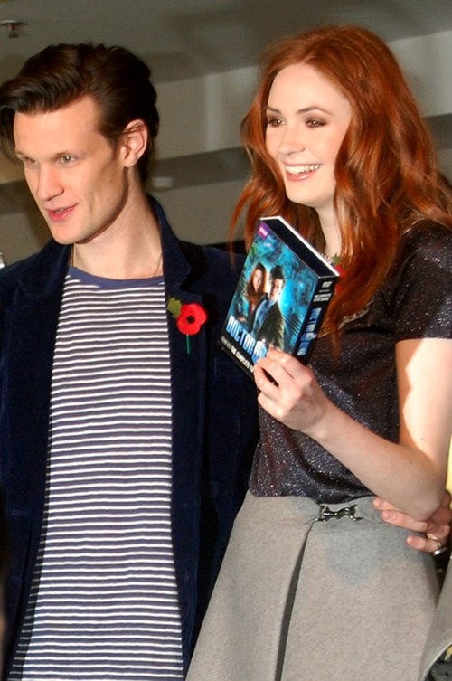 Karen Gillan with Doctor Who co-star Matt Smith in 2010