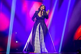 Kaliopi representing Macedonia in the Eurovision Song Contest 2016.