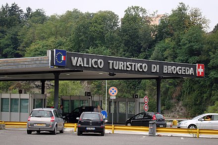 Italian-Swiss border post – since Switzerland joined the Schengen Area in 2008, this checkpoint is solely for customs formalities