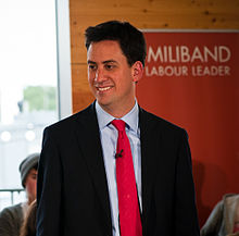 Miliband in his leadership campaign, 2010. Ed Miliband on August 27, 2010.jpg