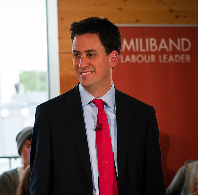 Miliband in his leadership campaign, 2010.