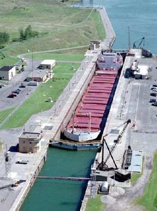 <span class="mw-page-title-main">Wiley-Dondero Canal</span> A short seaway on the St. Lawrence Seaway