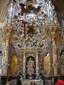 El Transparente altar in Toledo Cathedral by Narciso Tomé (1721–1732)