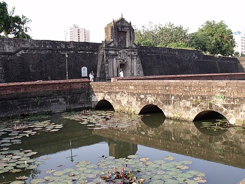 The entrance of Fort Santiago