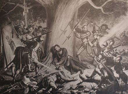 "The murder of Zwingli", by Karl Jauslin (1842–1904).