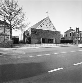 De tsjerke nei de ferbouwing yn 1961