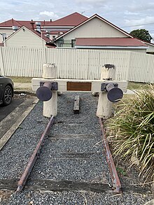 Fassifern Branch Railway Memorial on the site of the former Boonah railway station, 2020 Fassifern Branch Railway Memorial, Boonah, 2020 01.jpg