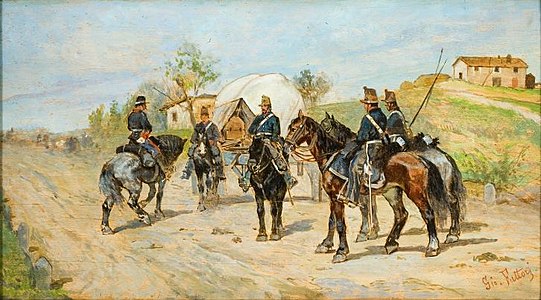 39 Cavalry Halt label QS:Len,"Cavalry Halt" 1861