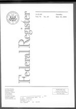 Thumbnail for File:Federal Register 2005-03-15- Vol 70 Iss 49 (IA sim federal-register-find 2005-03-15 70 49).pdf