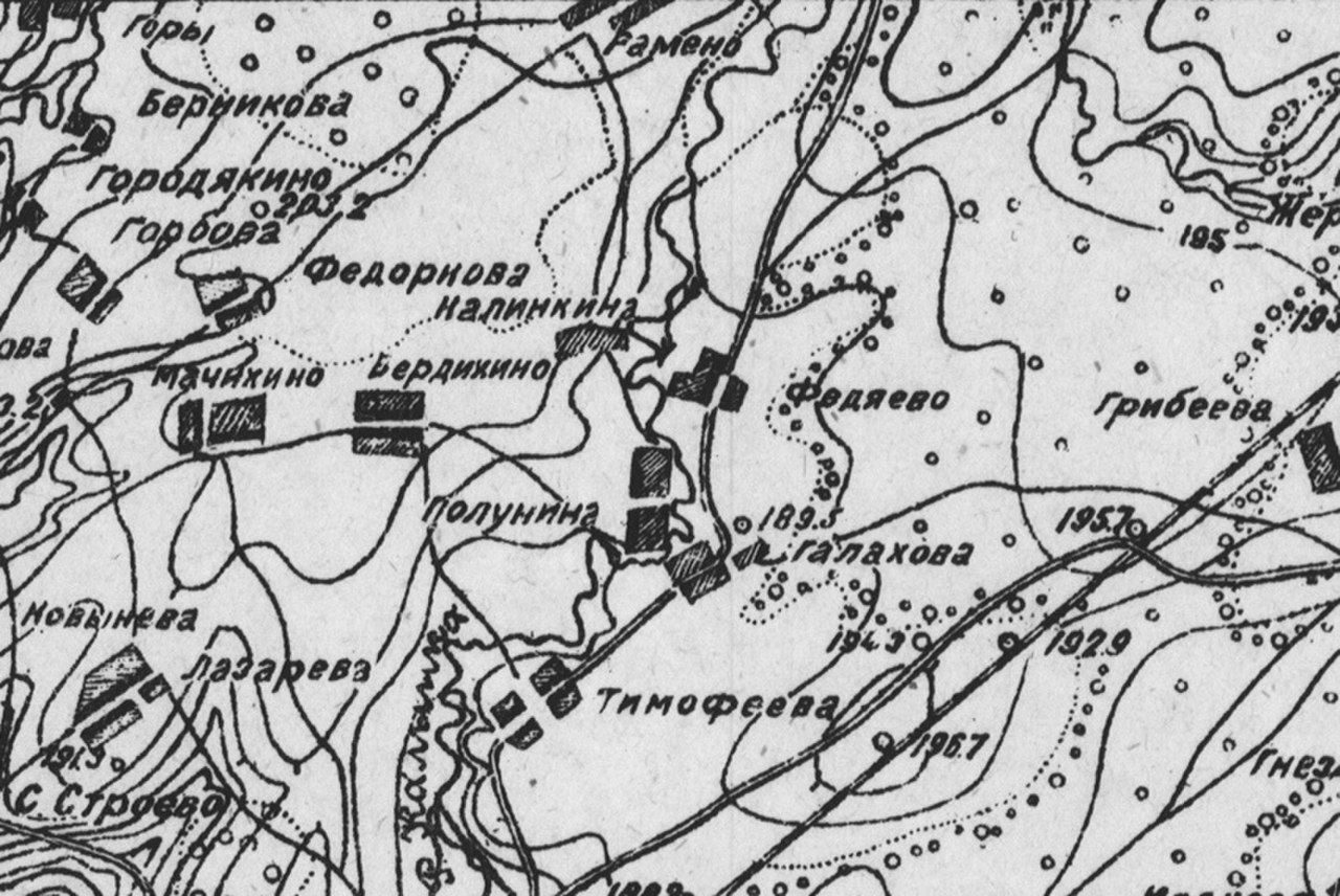 Старинная карта ржевского района тверской области