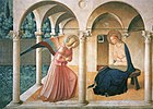 L'anunciació de Fra Angelico amb l'hortus conclusos