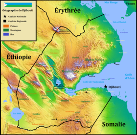 carte : Géographie de Djibouti
