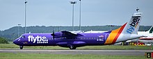 A Blue Islands ATR 72 in Flybe livery