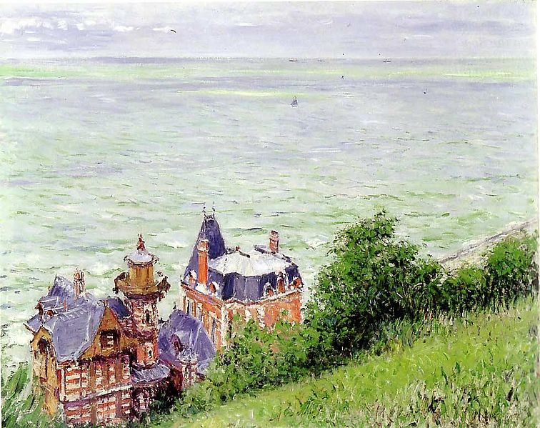 Balades sur les traces des impressionnistes : Ile de France et Normandie 756px-G._Caillebotte_-_Villas_%C3%A0_Trouville