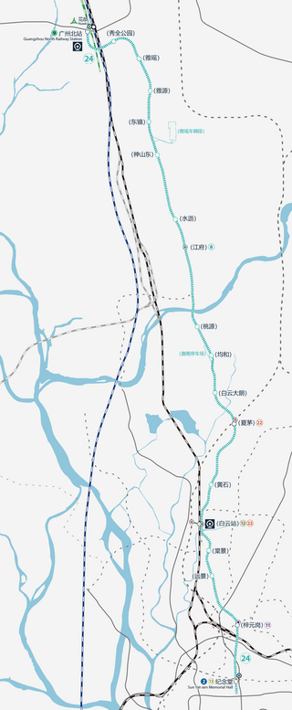 <span class="mw-page-title-main">Line 24 (Guangzhou Metro)</span> Proposed metro line in Guangzhou, China