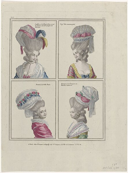 File:Gallerie des Modes et Costumes Français, 1780, ee 170 Coeffure à la Mingrelien (..), RP-P-2009-2107.jpg