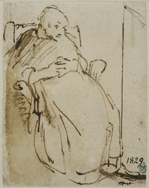 File:Gammal kvinna med knäppta händer (Abraham van Dijck) - Nationalmuseum - 216215.tif