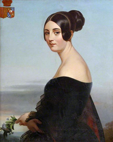 Madame Thomas Strickland Standish of Sizergh, née Gasparine Ursule Ida de Finguerlin de Bischingen (1805-1846) et qui deviendra par son second mariage, la comtesse de Montesquiou-Fezensac.