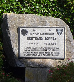 Gedenkstein für Bertrand Borrey