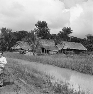 Powakka Village in Para District, Suriname