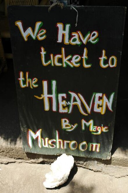 Example of a magic mushroom advertisement.