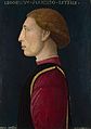 Retrato de Leonelo de Este por Giovanni da Oriolo