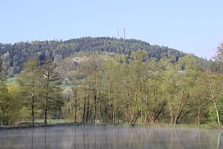 Da Glasberg vom Sterzenbachweiher aus gseng