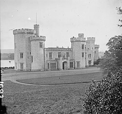 Gothic revival castle, Lough Cutra Castle, Galway, Ireland (20299996302).jpg