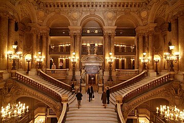 Grand escalier de l'opéra Garnier