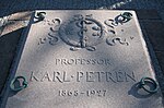 Karl Petréns grav på Norra kyrkogården i Lund.