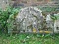 Gravestone to the south of the Minster Church of St Mary and St Sexburga, Isle of Sheppey.