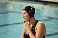 Great Britain water polo player at AIS Aquatic Centre.