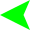 Start (green) and end (red) points of a 100 metre race, marked on a running track