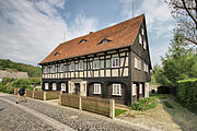 English: Buildings in Großschönau (Sachsen). Polski: Zabudowa we wsi Großschönau, Saksonia.