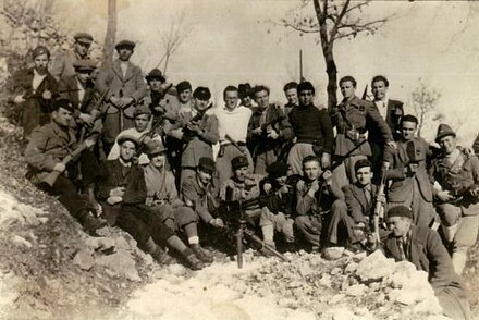 A group of Italian partisans