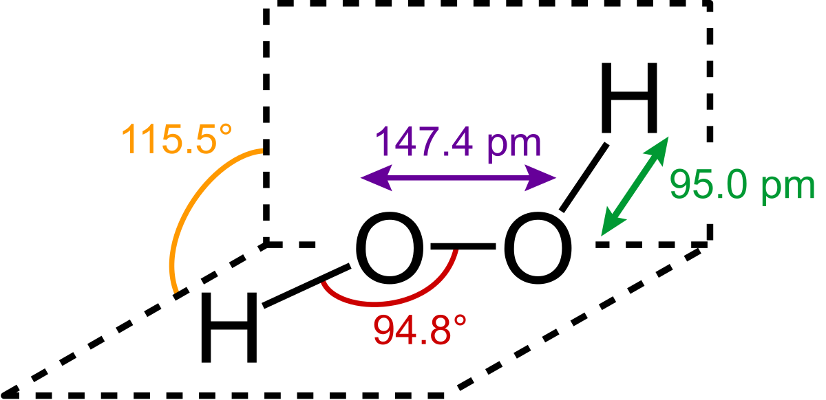 Peroxide - Wikipedia dot diagram of h2o2 