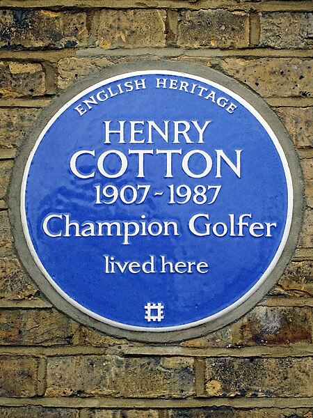 File:HENRY COTTON 1907-1987 Champion Golfer lived here.jpg