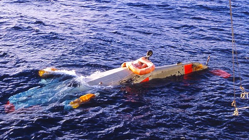 File:HMCS Bonaventure's downed Sea King.jpg