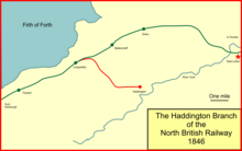 The Haddington branch line Haddington branch.png