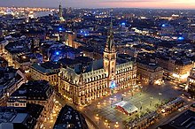 Hamburg, Đức, nơi bít tết Hamburg được cho là đã phát minh ra