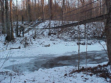 Harkers Run Swinging Bridge