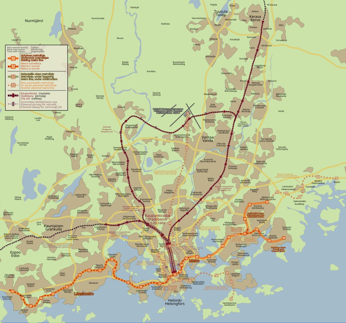 Helsingin toinen metrolinja – Wikipedia