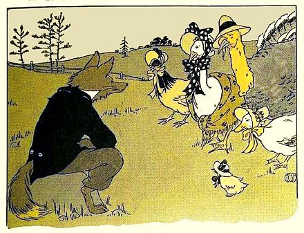 Illustration for the story "Chicken Little", 1916