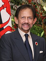 Hassanal Bolkiah, the current longest-reigning monarch His Majesty Bolkiah 20231216.jpg